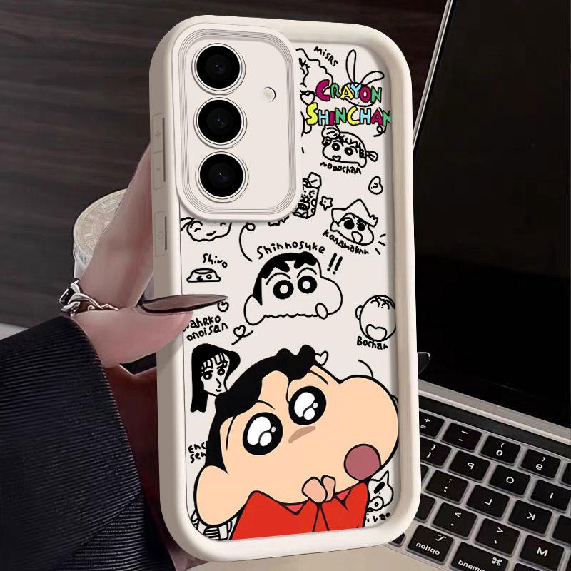 Janpan Anime C-Crayons-Shins-chans S25Ultra Phone Case For Samsung Galaxy S25 S24 S23 Ultra 5G S22 S20 Plus S21 FE S24FE Cover