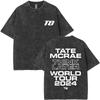 Washed Singer Tate Mcrae Album So Close To What Miss Possessive  World Tour T Shirts Men Women Fashion Oversized Tshirts