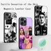 Hot Singer Morad Pattern Design Phone Case For iPhone 16 15 14 13 12 11 Plus Pro Max  High-end Luxury Magsafe Sheepskin