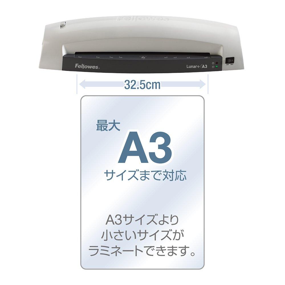 Fellowes A3 Simple Lightweight and 5741701 Lunar+ Laminator, Operation, Compact, White,