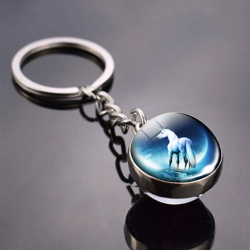 Glow In The Dark Horse Pendant Glowing Horse Stuff Luminous Horses Glass Ball Pendant Crazy Horse Lovers Gifts