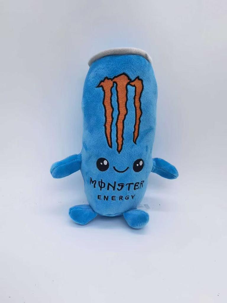 Zero Sugar White Monster Energy Drink Plush Toy Simulation Can Stuffed Ornament Doll Cute Soft Figure Decor Gift for Friend