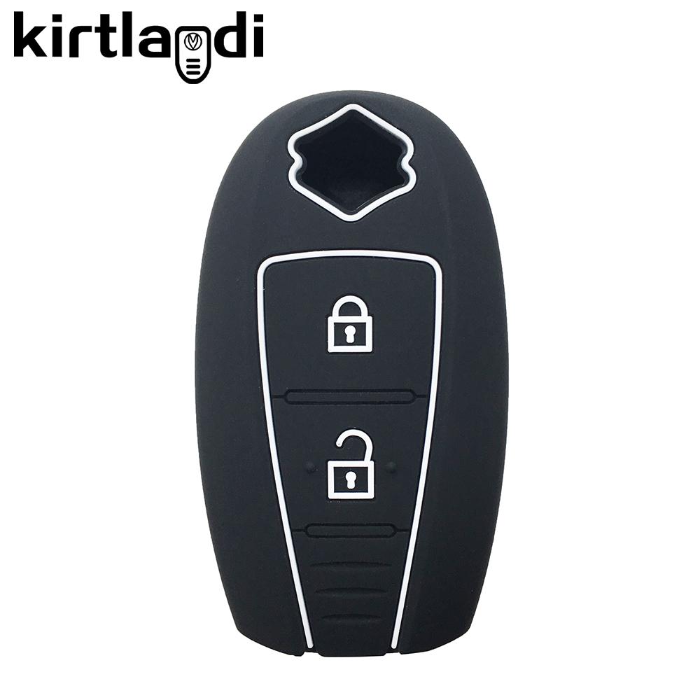 Silicone Key Cover Remote Car Key Case for SUZUKI Grand Vitara 2021 Swift Sport SX4 S-CORSS 2 Button Car Accesories Holder