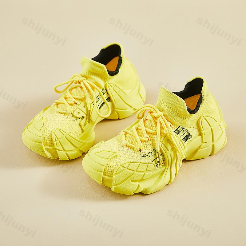 Fashion 2025 New Women's Shoes Non Slip Hard Wearing Casual Shoes Fly Weave Lace Up Platforms Sneakers Comfortable Vulcanize Shoes