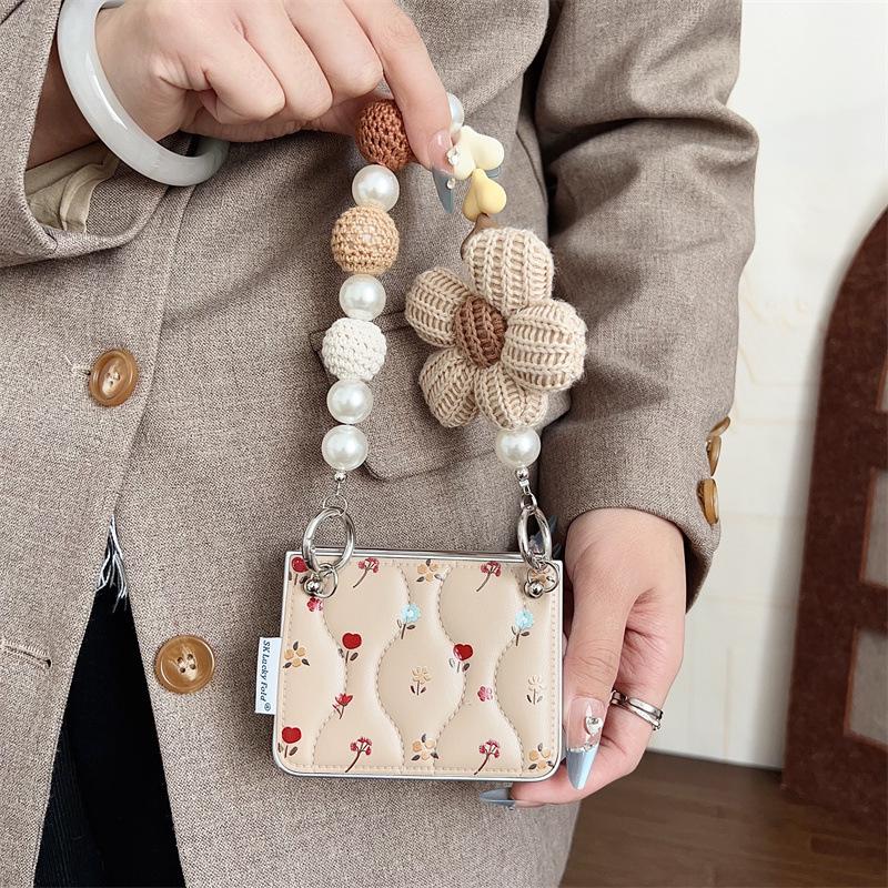 Huawei Purax 3D Floral Foldable Phone Case W/ Lanyard