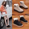 Winter new high-top velvet Martin boots female students thick-soled casual warm street shot K