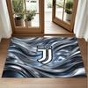 Juventus FC Design Crystal Velvet Rug Soft Decorative Mat for Bedroom Entrance
