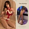Cross-Border Sexy Lingerie: Christmas Role Play Set with Open Crotch Temptation
