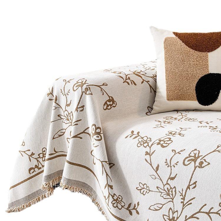 French Style Luxury Vintage Sofa Cover All Season Cat Scratch Proof Universal Slipcover Blanket