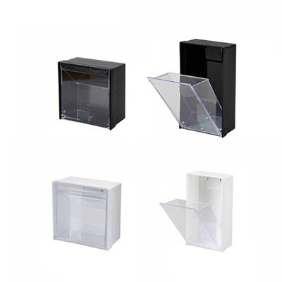 Väggmonterad förvaringslåda Transparent Sömlös Klistermärke Förvaringslåda Fällbar Förvaring Väggförvaring Liten Förvaring Fällbar Magnetisk
