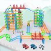 Seven-Layer Electric Train Track Toy: Educational Racing Car Assembly for Kids - Perfect Gift for Boys with Level-Crossing Feature