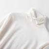Women's Plus Size High Neck Turtleneck Pullover Sweater – Slim Fit, Thick, Pure Color, Autumn/Winter.
