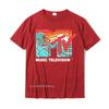 Mademark X MTV - MTV Catch A Wave MTV Surfer Logo Retro Grafik T-Shirt im Angebot Herren T-Shirt Gruppen-T-Shirt Baumwolle Lässig