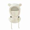 Autumn and Winter Cute Little Bear Ear Children's Pullover Hat, Outdoor Warm Ear Protection Scarf One-piece Hat, Windproof Hat
