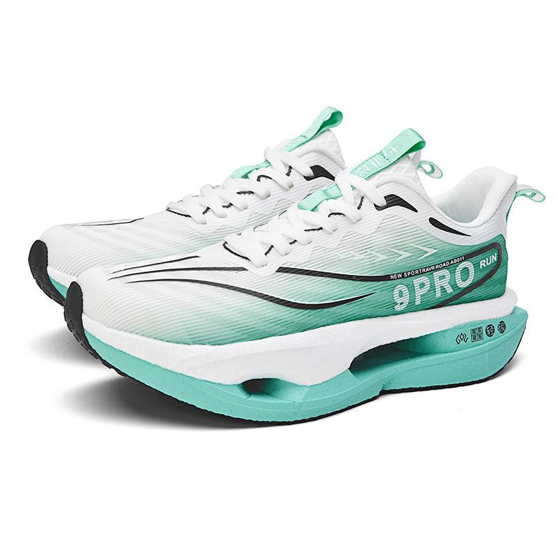 Parent-child Sports Shoes Racing Shock Absorption Marathon Red Rabbit 9PRO Male and Female Adolescent Students Carbon Plate Breathable Mesh Shoes