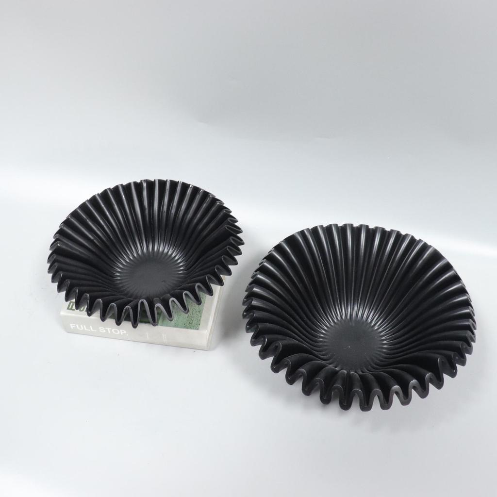 European Wave-Shape Resin Candy Tray Ornament for Home, Living Room & Dining Room Decor