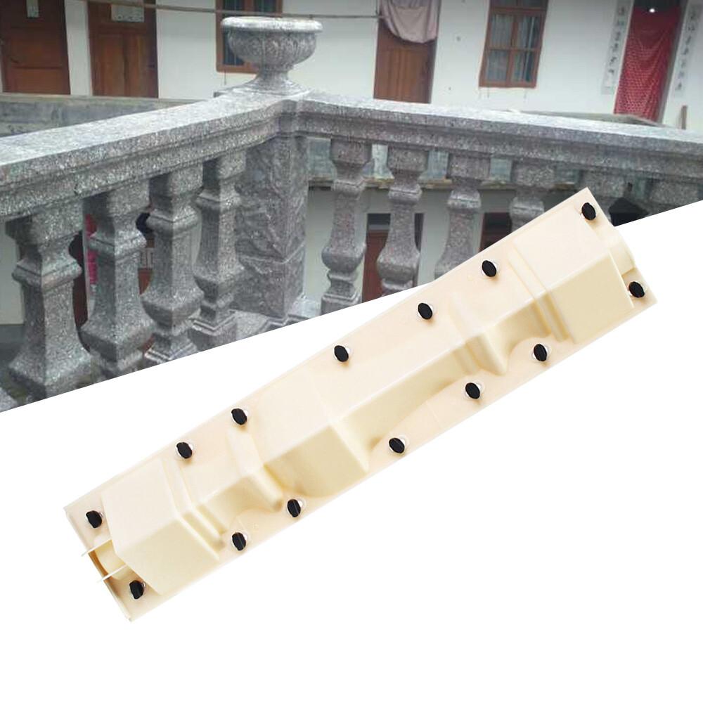 Forma na słupek balustrady z białego plastiku, wysokość 70 cm, ręczna obsługa, dekoracyjny słupek poręczy, wielokrotnego użytku, forma do betonu DIY