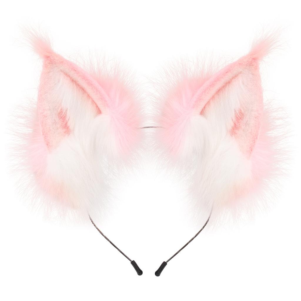 Bandeau Oreilles Réglables - Accessoire de Cheveux Costume Pelucheux pour Fête d'Halloween Jeu de Rôle