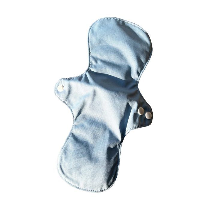 Weekiss Serviette hygiénique lavable, serviettes menstruelles réutilisables, Couleur: Bleu tendre