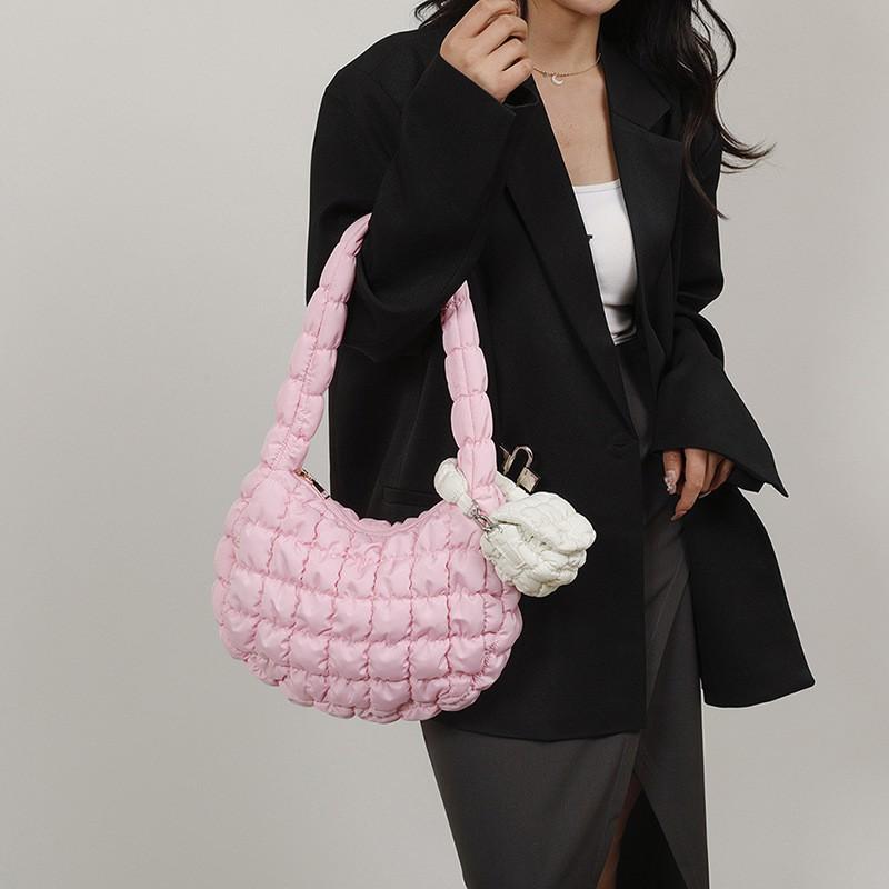 Fashionable New Style Pleated Cloud Bag Mini Change Purse Decorative Korean Storage Portable Decoration All-match Small