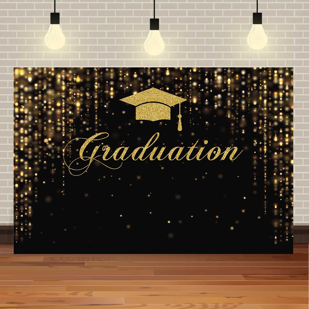 2025 Graduation Season Background Banner Bachelor's Cap Balloon Party Decorative Background Photography Background