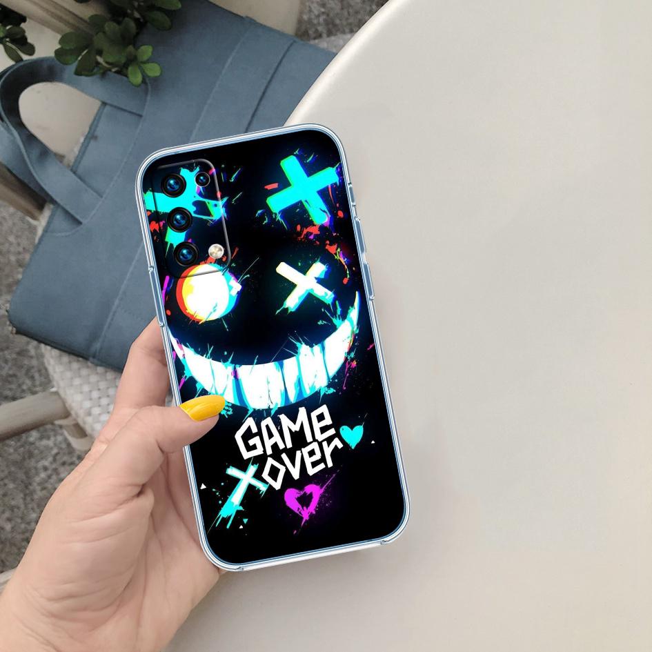 PP37 Game Over Soft Shell Transparent Phone Case for Motorola Moto G7 G8 G9 G84 G85 G73 G24 G15 Z2 Play Power Plus