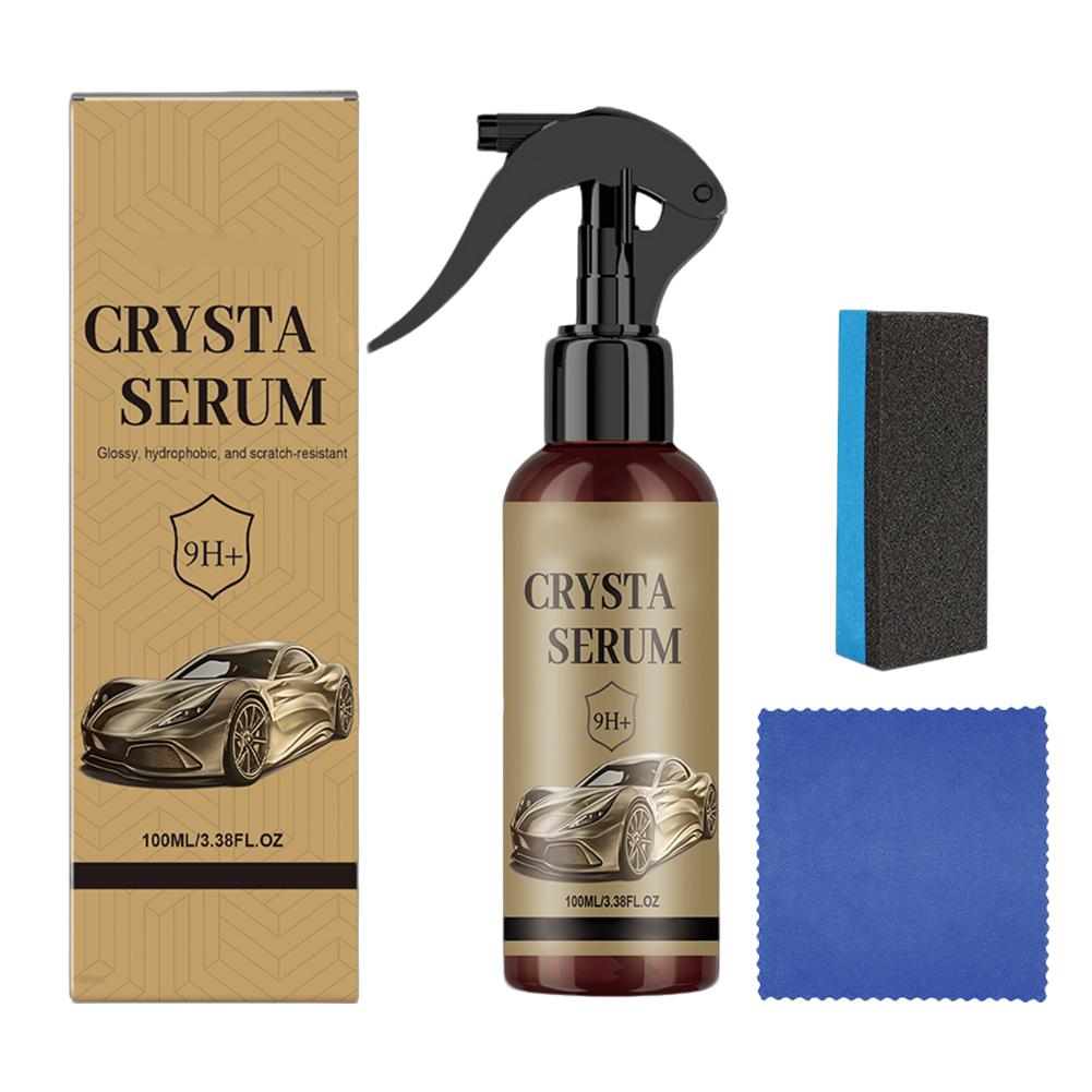 Ceramic Coating 100ml Paint Protection Spray Car Ceramic Coating Spray With Sponge And Cloth For Automotive Truck SUV Garage 1set