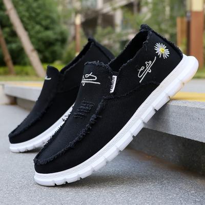 Spring Men's Canvas Shoes Loafers High-end Washed Canvas Breathable, Not Stuffy Feet, Not Pinch Feet, Healthy Foot Shoes