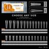 140Pcs Dual Forms Extension Nail Perfect Shape Builder Gel Sandwich System Nail Art Manicure Kit Reusable Salon Clear