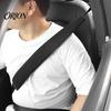 Black Protective Belt Sleeves Car Seat Shoulder Protector, Extended Breathable Polyester Pad, Quick Hook Protectors And Loop Installation Sleeve