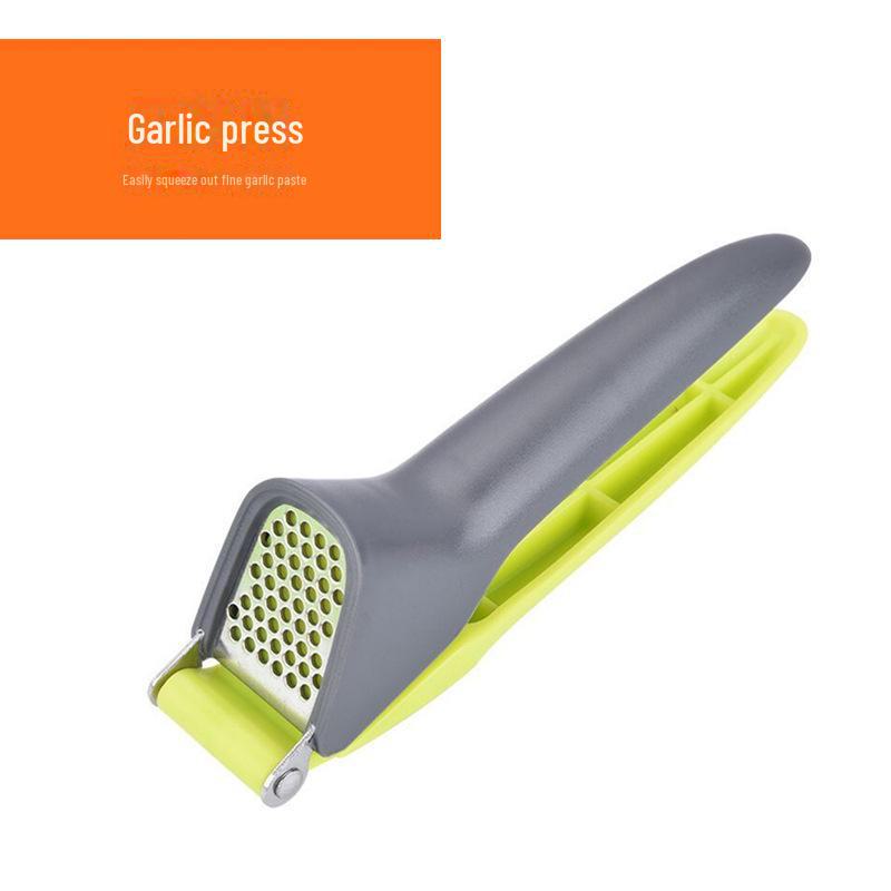 

Stainless Steel Garlic Press with Plastic Handle сірий колір/зелений