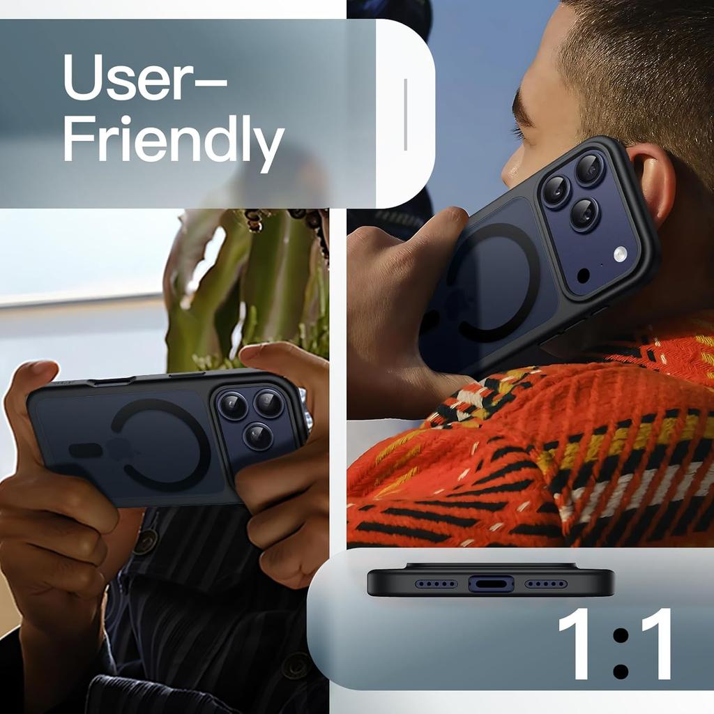 Magnetic Case for Magsafe iPhone 17 Pro Max Air 16E 16 E 15 Plus 14 13 12 11 Mag Safe Translucent Matte Minimalist Shockproof Phone Cover Accessories