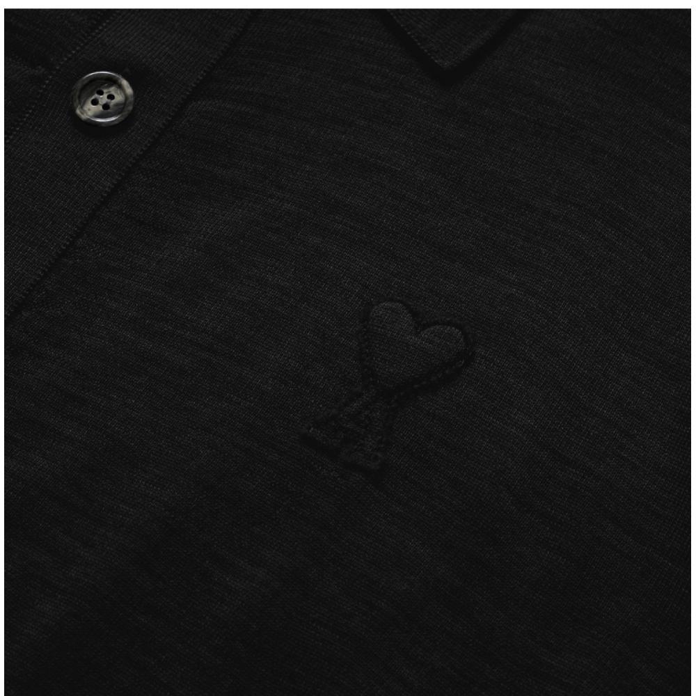 Ami Ukc042 Kn0039 001 Ami De Coeur TOne On TOne Heart Logo Public Cardigan