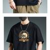 Cotton Heavyweight Short Sleeved Versatile T-shirt for Men Half Sleeved Summer Loose Oversized Men's Clothing