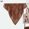 New Classic Leopard Print Silk Scarf - Versatile European & American Fashion for Neck or Head, Perfect for Streetwear and Live Broadcasts