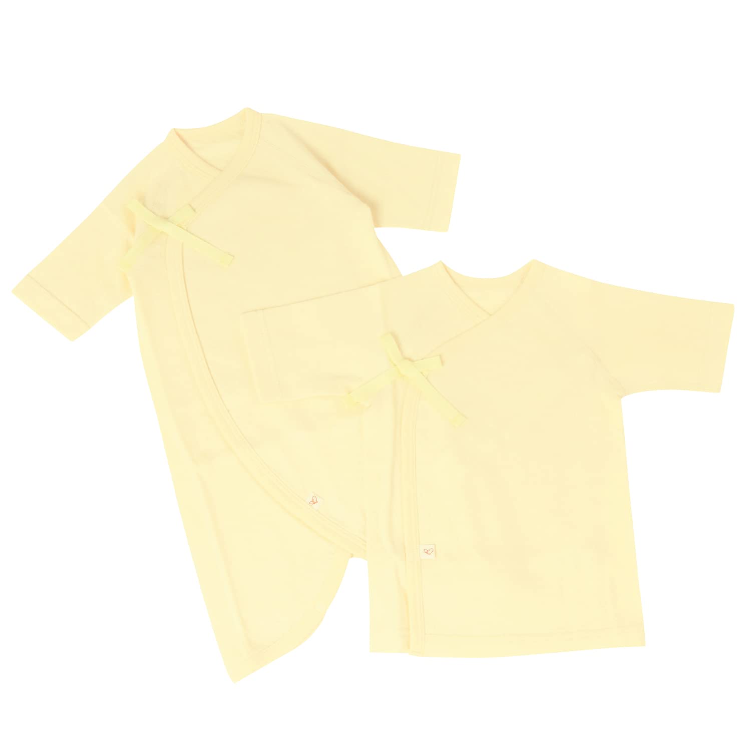 

Newborn Underwear Short Fit 1 Piece 2 Pieces Organic Made in 50cm to Soft Double Gauze Knit All Preparation for Birth Long Sleeves [Pure Organic] Set,