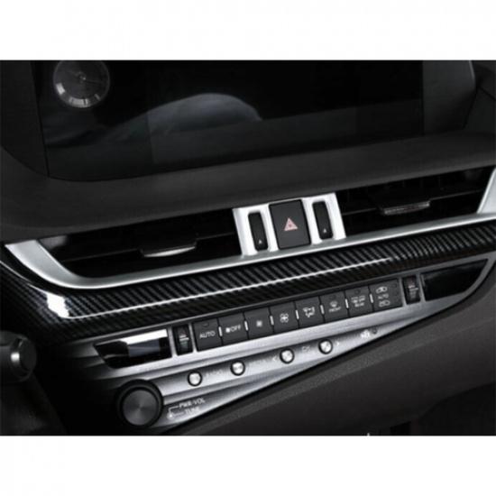 Silver ABS Central Air Outlet Vent Frame Trim For Lexus ES250 300h 350 2019-2022