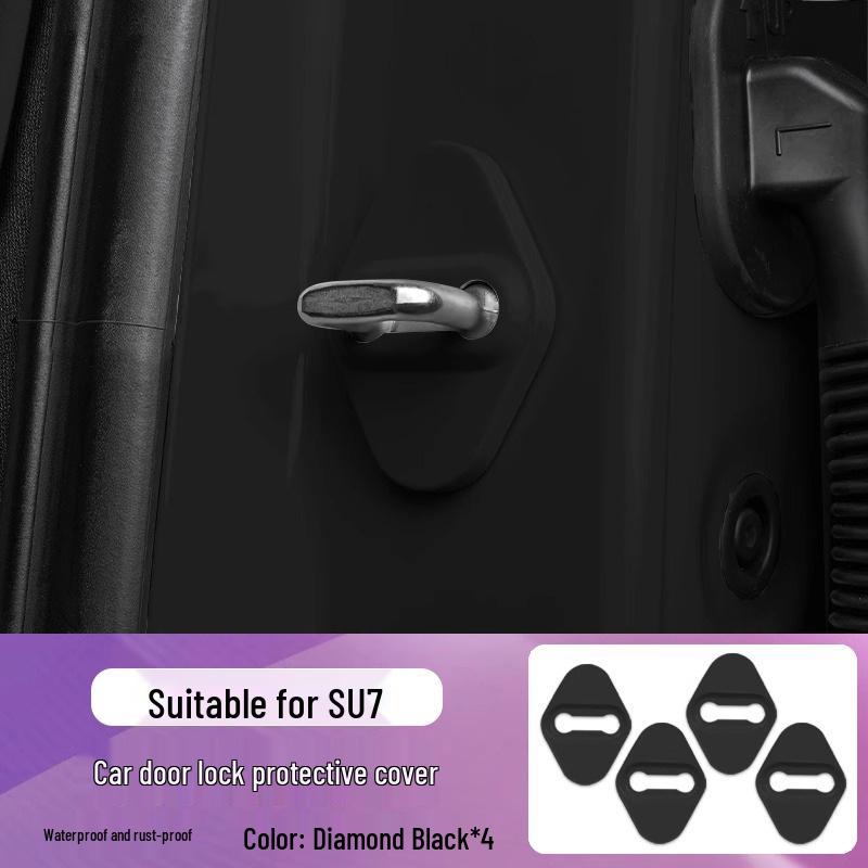 Xiaomi SU7 Car Door Lock Protection Cover: Rust-Proof ABS Buckle and Limiter Accessory
