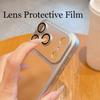 Transparent Phone Case for For Iphone 17 16 1 14 13 Pro Max Plating Frame Lens Film Protection Anti-fall Hard Clear Cover