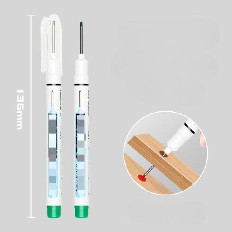 1pc Long Head Marker Marking Pen Permanent Paint Pen Set For Woodworking Decoration Deep Hole Marker Stationery Art Supplies