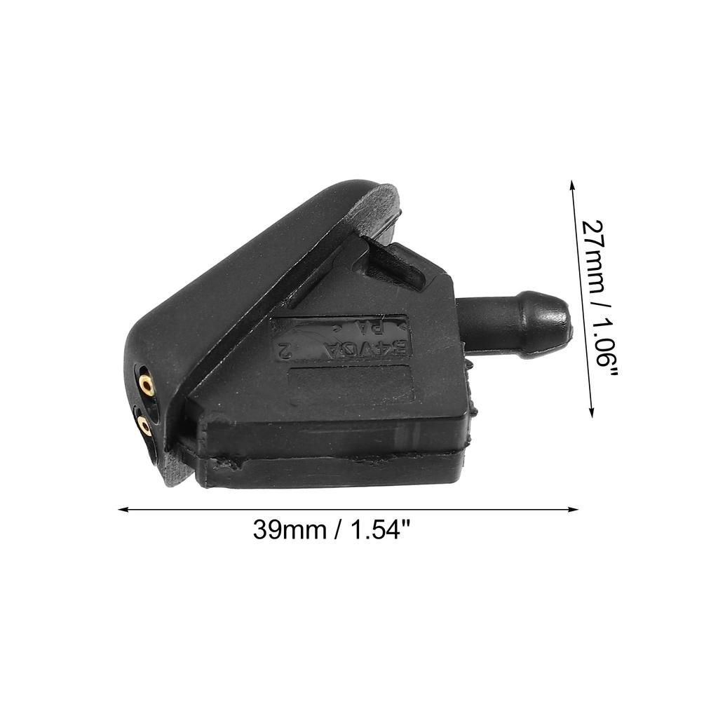 ACROPIX Windshield Wiper Washer Nozzle Jets for Mini Cooper Compatible with Hatchback and S R50 R53 Black (2 Pack)