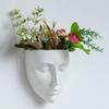 Wandmontierter Gesichtskrug Handgefertigter Keramik-Blumentopf Für Innen- und Außendekoration Platzsparender Entwurf