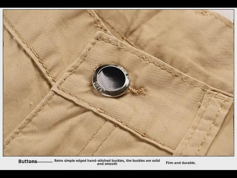 Hongxinjie Pánské bavlněné chino kalhoty velkých velikostí