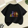 Five Nights Freddys Kids TShirt Cartoon Printed Boy Short Sleeve Tops FNAFs Girl Clothes Summer Breathable Baby Birthday Gifts