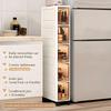 Foldable Storage Cabinet Bathroom Organizer Slim Cabinet Organizer Rack Pantry Cabinet Storage