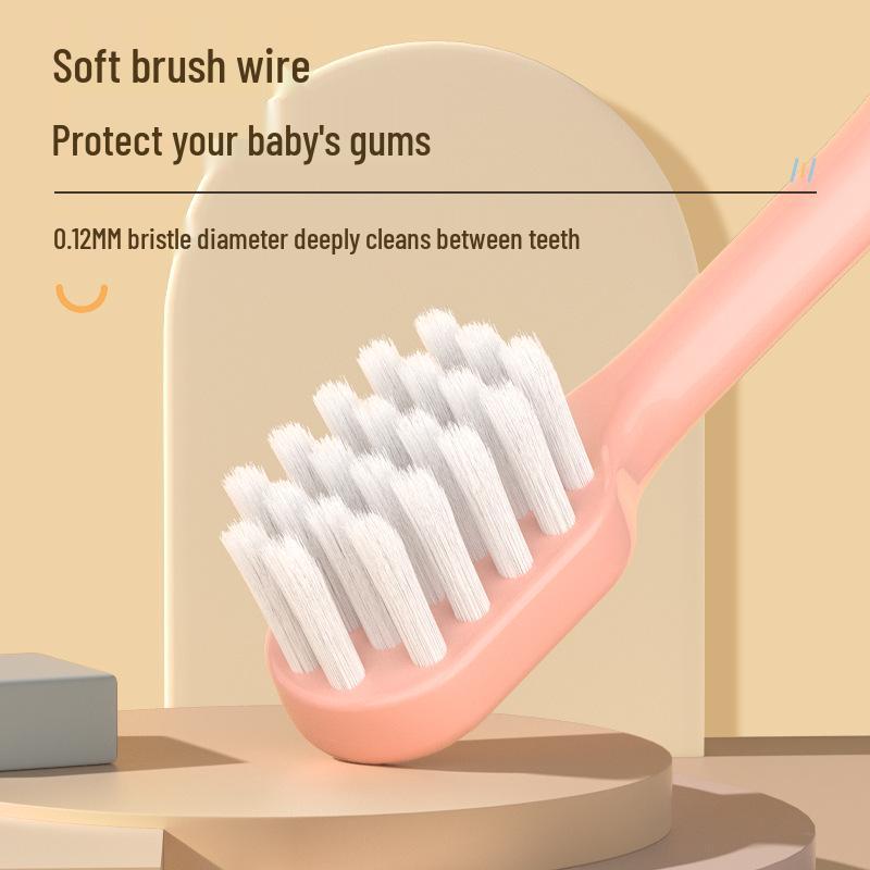 Soft Bristle Toothbrush with Cute Digital Handle for Kids Aged 3-12