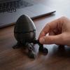 Unique Desktop Display 3D Printed Easter Egg Figurine, Articulated Humanoid Figure with Movable Joints, PLA Plastic Action Figures Shelf Sitter Statue