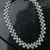 1String, White Natural Freshwater Pearls, Handmade 6/7/8.5mm Pearl Beads for Jewelry Making DIY Crafts Length 36cm