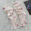 Flower Chinese Style Sleeves Elastic Cycling Gloves Thin Chiffon Sunscreen Arm Covers  Women