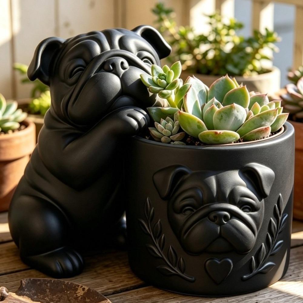 Animal Shaped Dog Shaped Planter Pot Funny Dog Succulent Planter  Garden Decoration